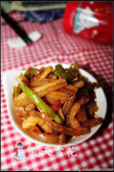 小炒猪皮的做法