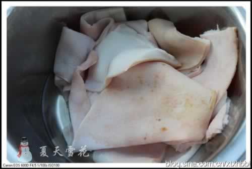 小炒猪皮的做法