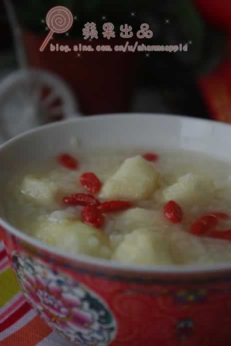 马蹄甜酒汤的做法