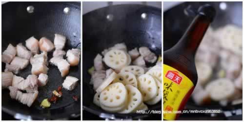 莲藕海带焖五花肉的做法