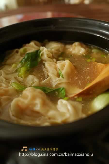 鲜虾云吞汤锅的做法