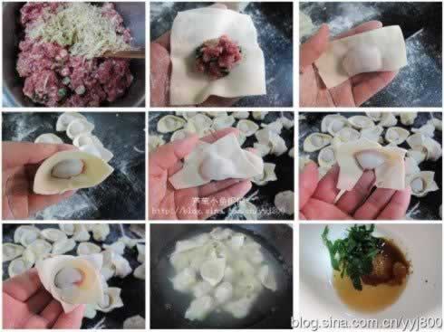 清水煮双肉虾皮云吞的做法