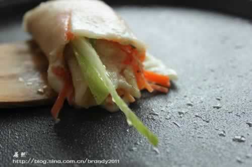 蔬菜鸡蛋培根煎饼的做法