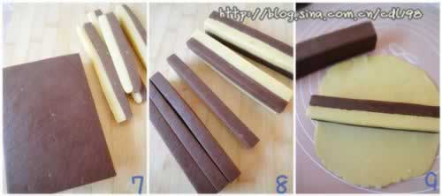 双色格子小饼干的做法