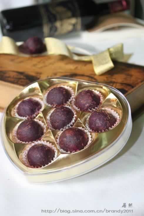 紫薯芝心丸子的做法