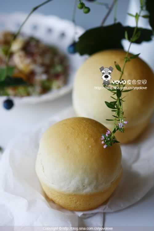 自制柔软中种面包的做法