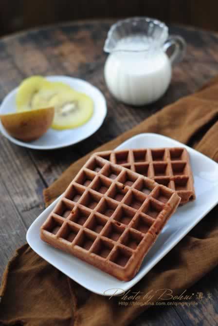 可可华夫饼的做法