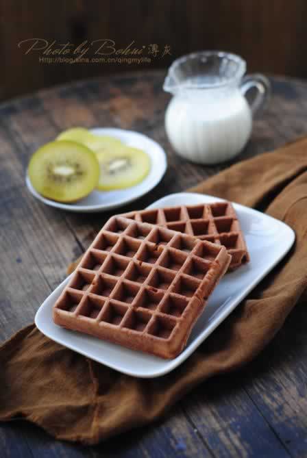 可可华夫饼的做法