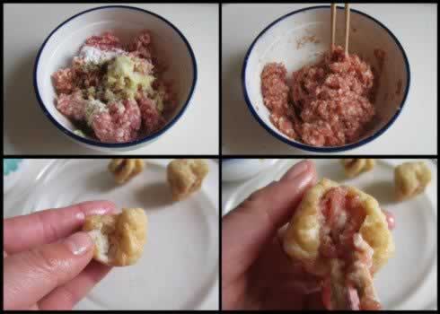 三鲜豆腐泡的做法