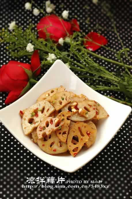 凉拌藕片的做法