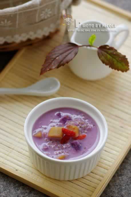 椰香双薯藜麦羹的做法