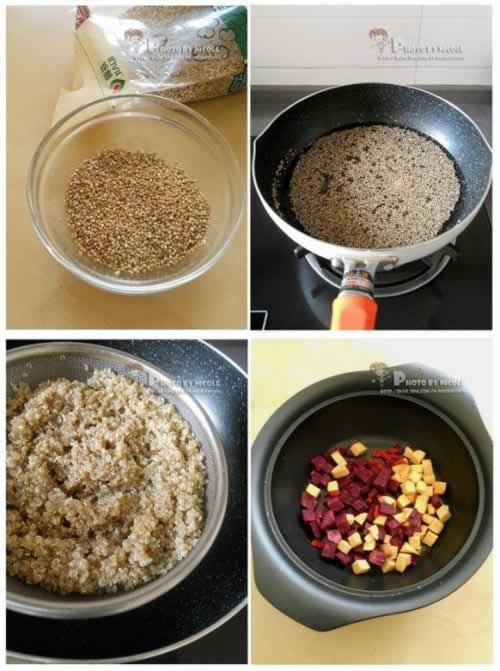 椰香双薯藜麦羹的做法