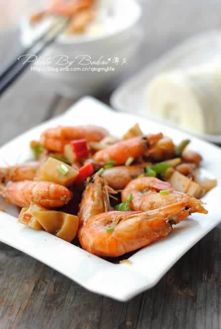 笋丁香辣虾的做法