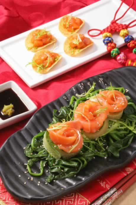 挪威三文鱼冷菜盘的做法