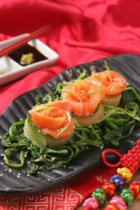 挪威三文鱼冷菜盘的做法