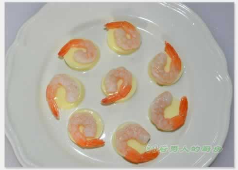 日本豆腐蒸虾仁的做法