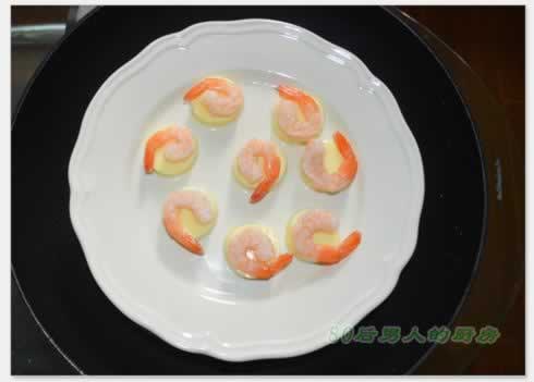 日本豆腐蒸虾仁的做法