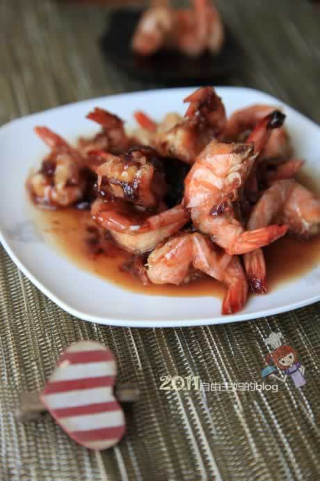 玫瑰凤尾虾的做法