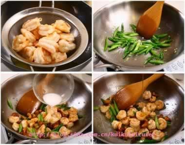 腰果虾仁的做法