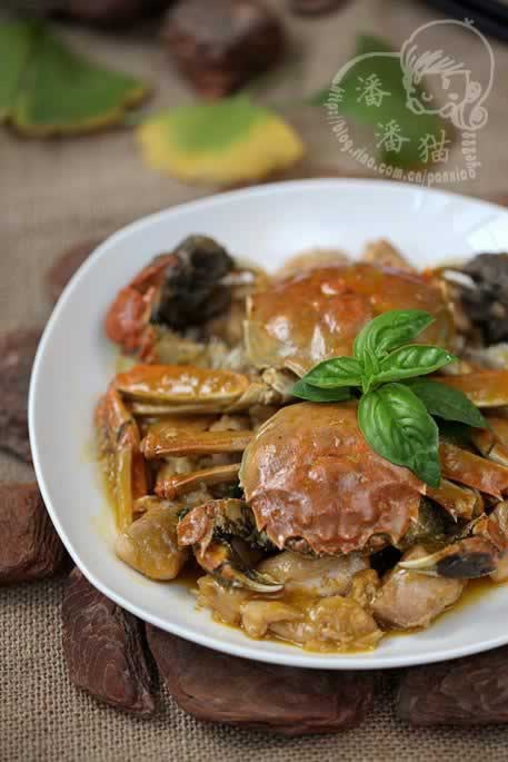 秋蟹焗虾球的做法