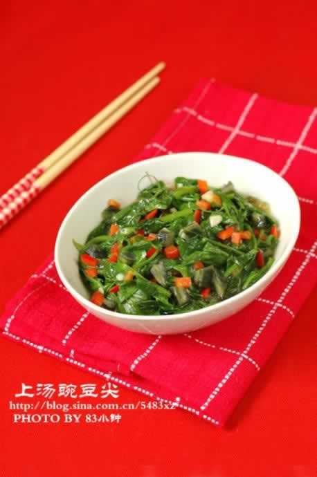 上汤豌豆尖的做法