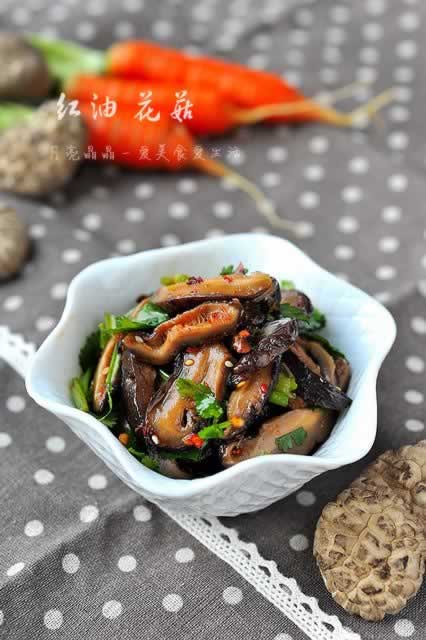 红油茶花菇的做法