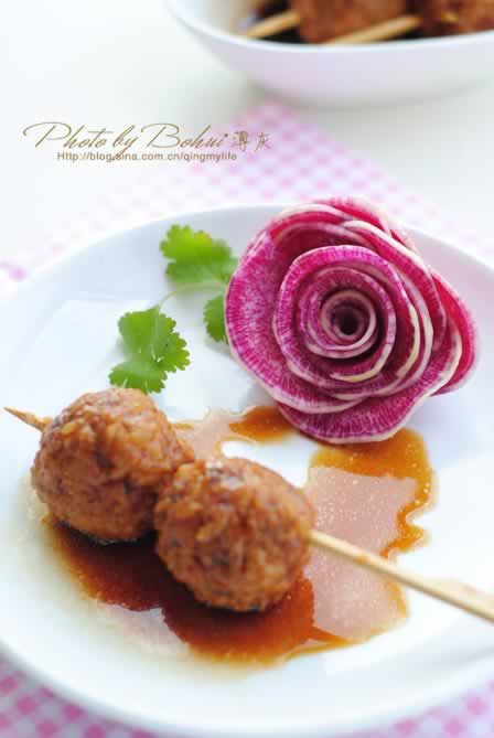 糯米肉圆的做法