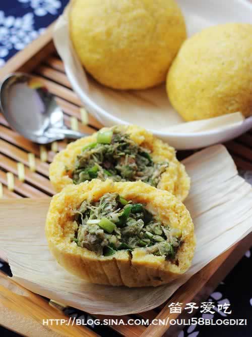 槐花菜饼子的做法