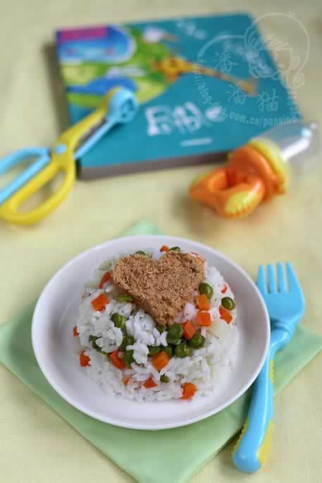 肉松杂菜饭的做法