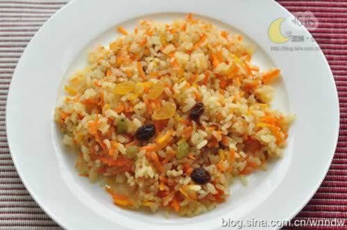 简易素抓饭的做法