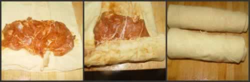 香辣鸡腿卷的做法