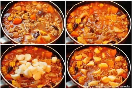 番茄蔬菜牛腩面的做法