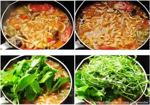 番茄蔬菜牛腩面的做法