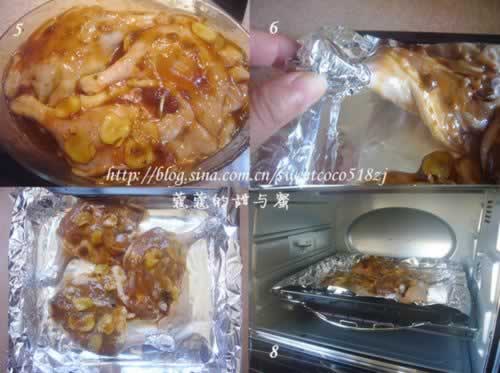 酸梅酱烤鸭腿的做法