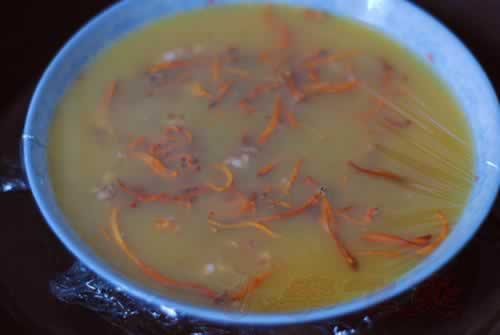 虫草花肉碎蒸水蛋的做法