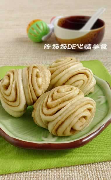 芝麻酱花卷的做法
