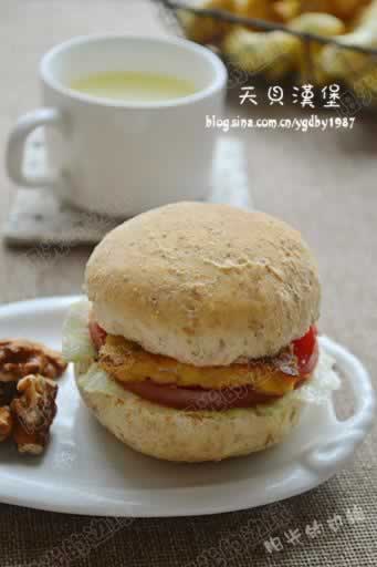 全麦天贝汉堡的做法