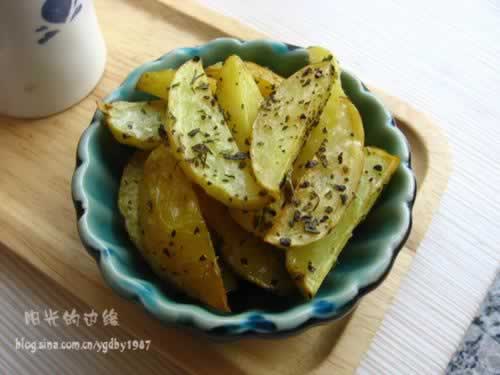 香草烤薯角的做法