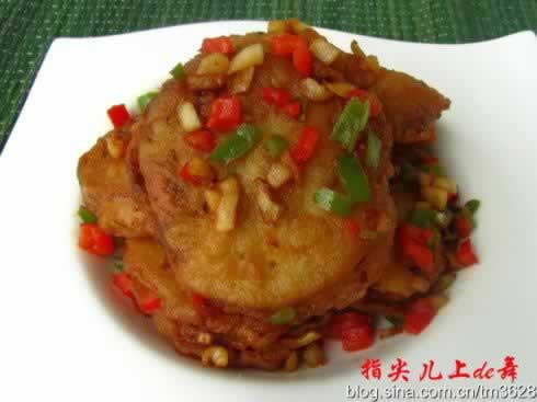 避风塘藕夹的做法