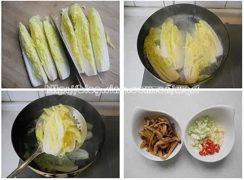 松茸扒娃娃菜的做法