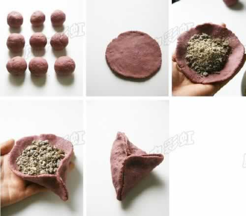 紫薯糖三角的做法