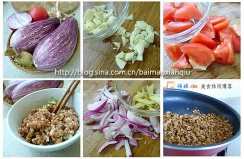 肉末烧茄子盖饭的做法