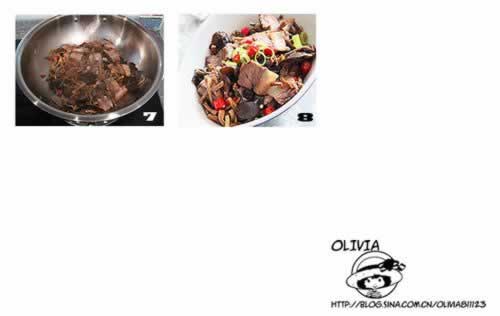 木耳干豆角炒肉的做法