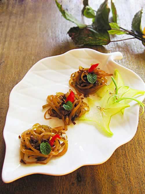 榨菜版蚂蚁上树的做法