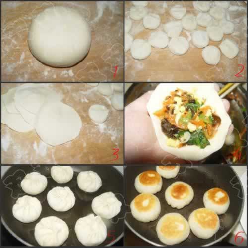 素馅煎饼的做法