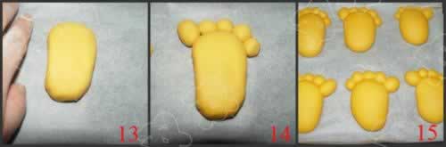 脚丫南瓜包的做法