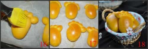 脚丫南瓜包的做法