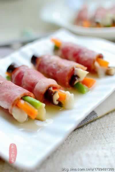 培根鱼卷的做法