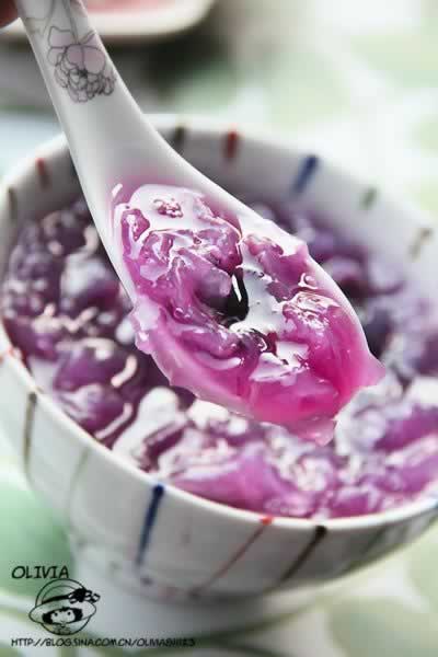 紫薯银耳羹的做法