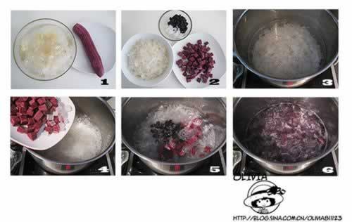 紫薯银耳羹的做法